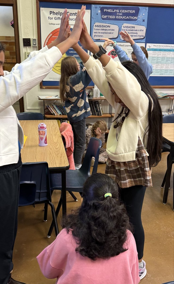 5th Grade WINGS students “took a hike” as part of their Unite Activity for Brain Smart Start this week. They made a campfire, set up a tent, and joined up to be s’mores! <a href="/MSki81/">Meredith Wisniewski</a> <a href="/PhelpsCenter/">Phelps Center</a>