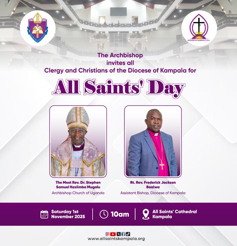 You are all invited for the All Saints' day, Tomorrow 1 November 2025 starting at 10:00am..