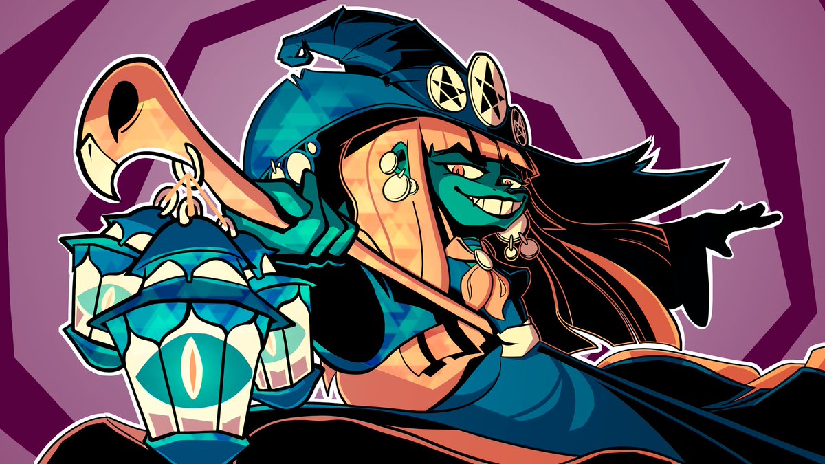 indigodreamsBR's tweet image. Happy Halloween! Introducing Dulce, the newest face of Dream Delirio’s: Dolores’s sister, a witch modeled after Cuca, an alligator witch figure from Brazilian folklore known for snatching sleepless kids. Her dream? To be the nightmare of nightmares
#HappyHalloween #indiedev