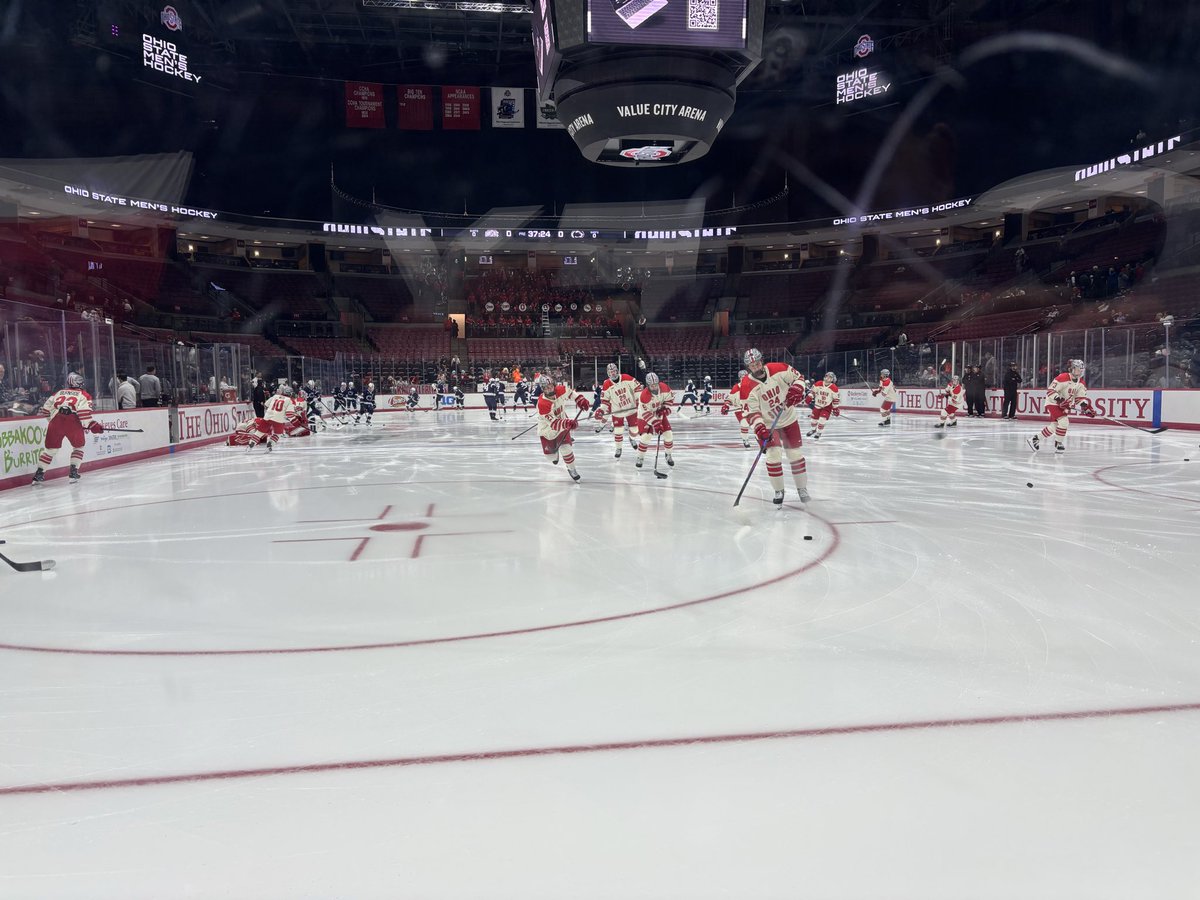 downinturn1's tweet photo. Taking in some live hockey tonight in Columbus. Penn State Vs Ohio State https://t.co/flR7Nx3HMf