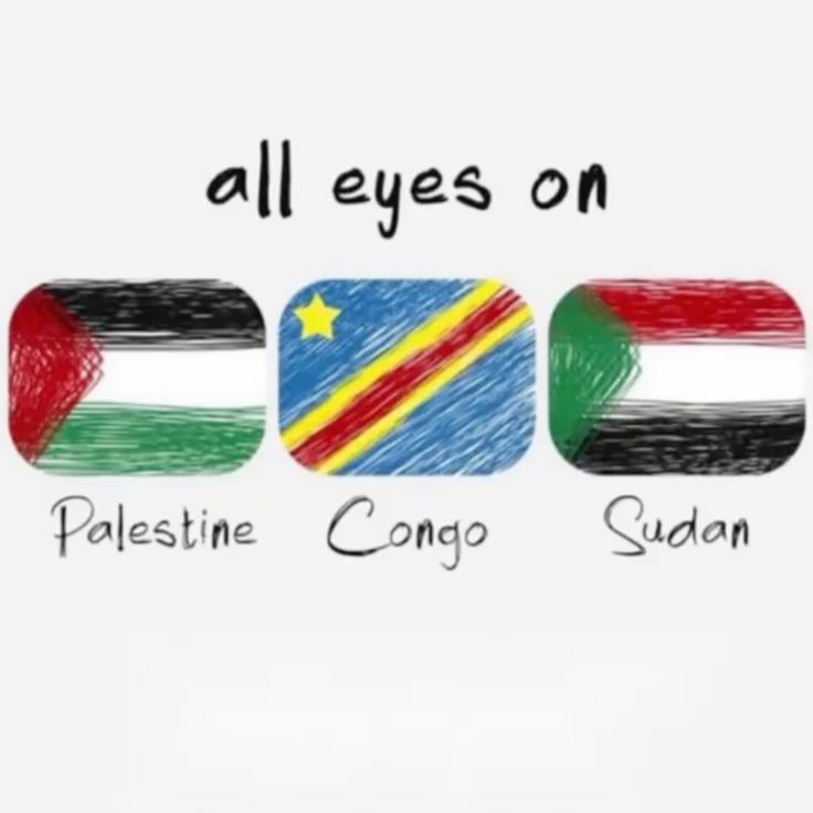 Sudan is dying,
Congo is bleeding,
Palestine is bombing.
And the world just watches.

What a pitiful word we're living.

#Palestine #Sudan #Congo #Gaza #FreePalestine #FreeSudan