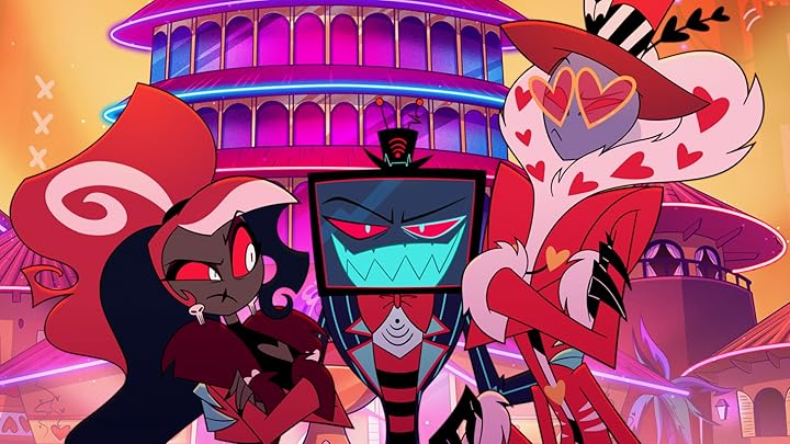 paulitaproo's tweet photo. Al fin me pude ver los dos primeros episodios de esta nueva temporada de Hazbin Hotel y al igual que hice con Gumball..daré mi nota de todos sus episodios, empezando por estos (Los nombres los diré en castellano ya que así los tengo yo)

Nuevo sir Pentioso : 8
Cuentacuentos : 8'5 https://t.co/xjoXjedKot