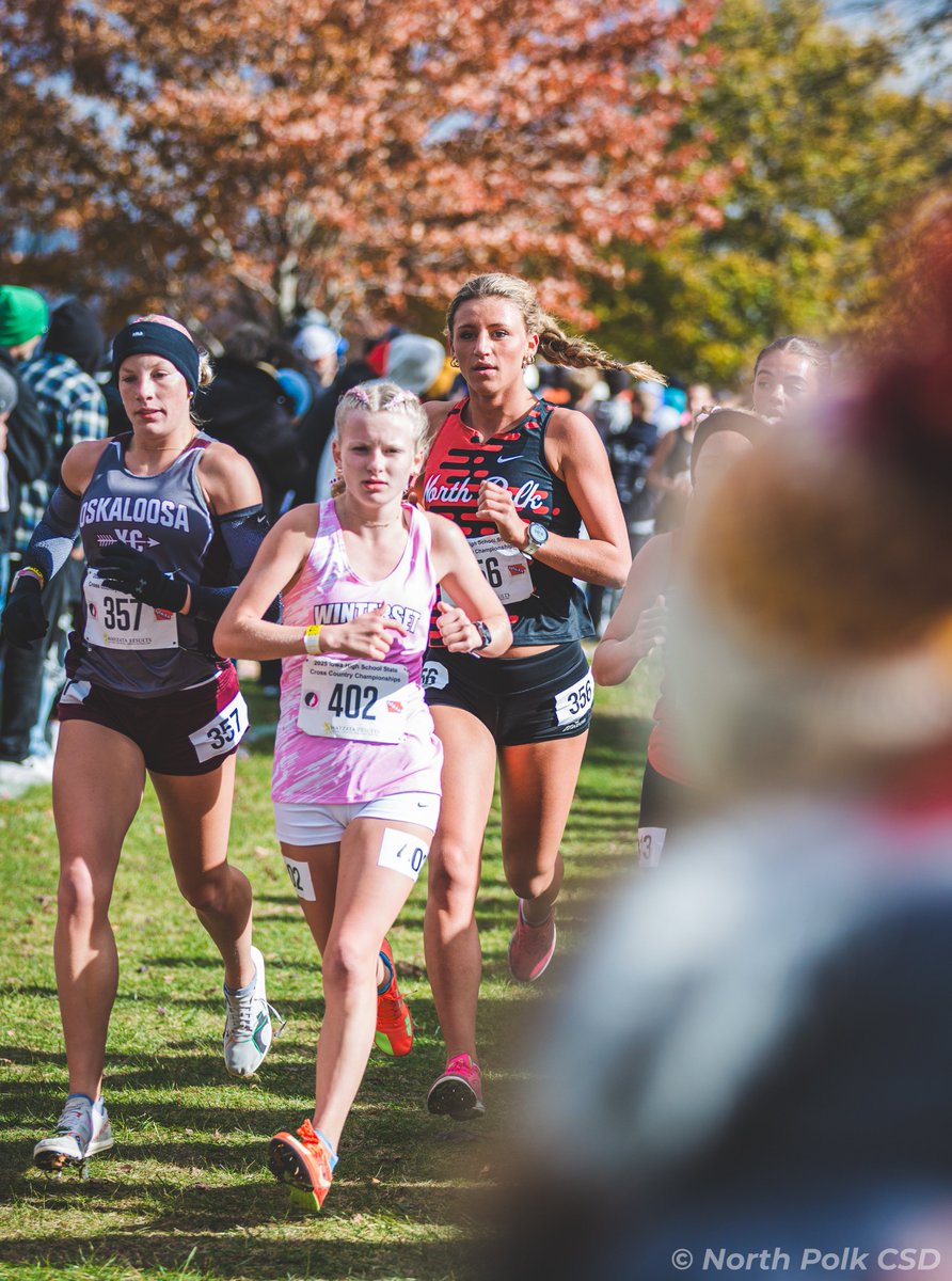 northpolkcomets's tweet photo. Scenes from State Cross Country in Fort Dodge!
• Alexis Hergenreter -  placed 15th, earning a podium finish and All-State distinction.
• Ellie Bunnell - placed 78th with a strong run to finish the year!
Congratulations to both our runners!
#GoComets https://t.co/lMIqy6NVO6