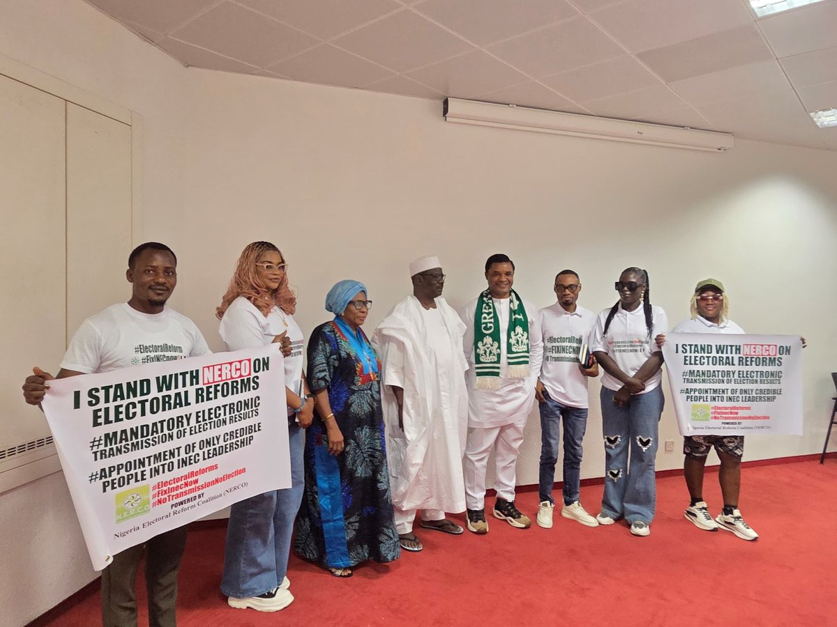 NERCO_NG's tweet photo. SENATOR ALI NDUME COMMENDS NERCO, BACKS CONTINUED PUSH FOR ELECTORAL REFORMS

In a strong show of support for credible democratic advancement, Senator Ali Ndume, the Chief Whip of the Senate, has commended the Nigeria Electoral Reform Coalition (NERCO) for its unwavering commitment to championing electoral reforms across the nation.

The Senator made this remark just minutes after NERCO’s press conference held at the ECOWAS Parliament, Abuja, where the coalition outlined its key reform demands and restated the people’s position on ensuring transparency, accountability, and credibility in Nigeria’s electoral process.

Senator Ndume praised NERCO’s courage and persistence, describing the coalition’s advocacy as “a patriotic movement in the right direction.” He emphasised that the call for reform was not just a political demand but a civic responsibility necessary to strengthen Nigeria’s democracy.

> “What NERCO is doing is commendable. We need more citizen-led coalitions to sustain the conversation on credible elections. This is how change begins — through resilience and constructive engagement,” the Senator noted.

He further assured that the National Assembly would continue to welcome constructive dialogue with civic groups like NERCO, adding that genuine reforms require collaboration between citizens, lawmakers, and institutions.

In response, NERCO’s National Convener, Mr Okereke Chinedu Ukpola, expressed appreciation for the Senator’s acknowledgement, reaffirming that the movement will continue to push for reforms until Nigeria achieves a truly transparent electoral framework.

> “This encouragement from Senator Ndume is not just recognition; it is a call to keep pressing forward. Our mission remains clear — to ensure that no election in Nigeria is left to chance or manipulation,” Mr Ukpola stated.

The Nigeria Electoral Reform Coalition (NERCO) continues to mobilise civic stakeholders nationwide in its pursuit of a credible and inclusive electoral system that reflects the true will of the people.

_NERCO Media & Publication Unit_