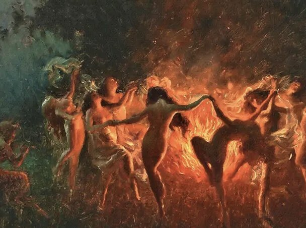 ppleash's tweet photo. Kicking off their boots…
Going back to their roots √🔥…

ALL…

Not just some… sum(£)
Not just… which?

Witches…
Rich…
In…
Paradise!🍁🍂

🎨🖌Fire Dance: Joseph Tomanek (1889) https://t.co/CmB6zNNHTq