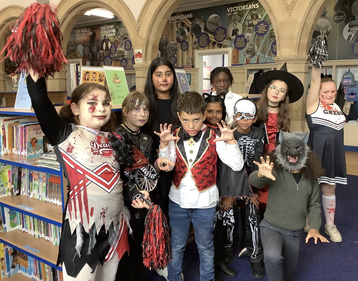 Year 5 had a spooktacular time dressing up for Halloween today! 💀🧟‍♀️🎃 <a href="/HazelSchool/">Hazel Community Primary School</a>