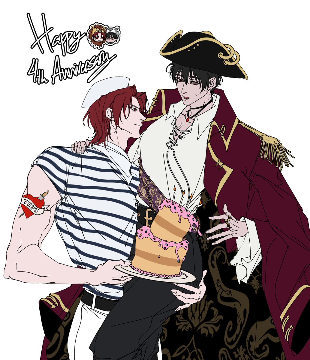 authorbread's tweet image. Happy Halloween… and a happy 4th anniversary to "The Vampire's Last Omega" and Pussywillows! 

Artist: @norei_0