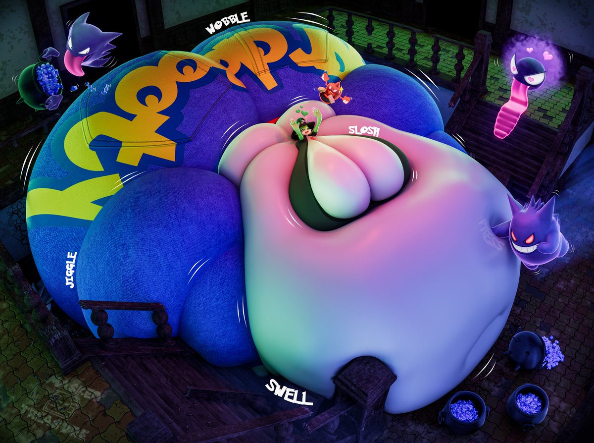 👻Ghostly Binge👻

Vanessa encountered some ghosts while looking through the Old Chateau which seem intereste din feeding her big and massive...and don't seem to be done any time soon. 💜
(Don't tell her I told the ghosts her favourite sweets.)

Credits below.