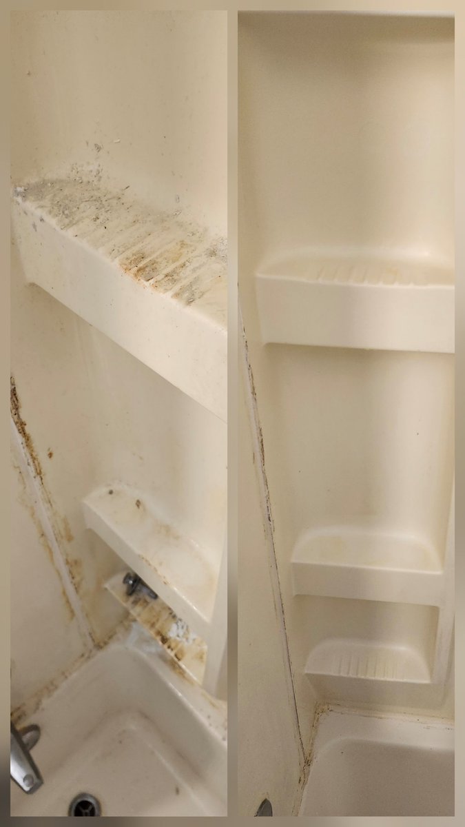 Day two is in the books! This was the most challenging bathroom I've ever cleaned. It's very small and took over four hours! Call or text me at 830 460 1788 to get your cleaning project started!