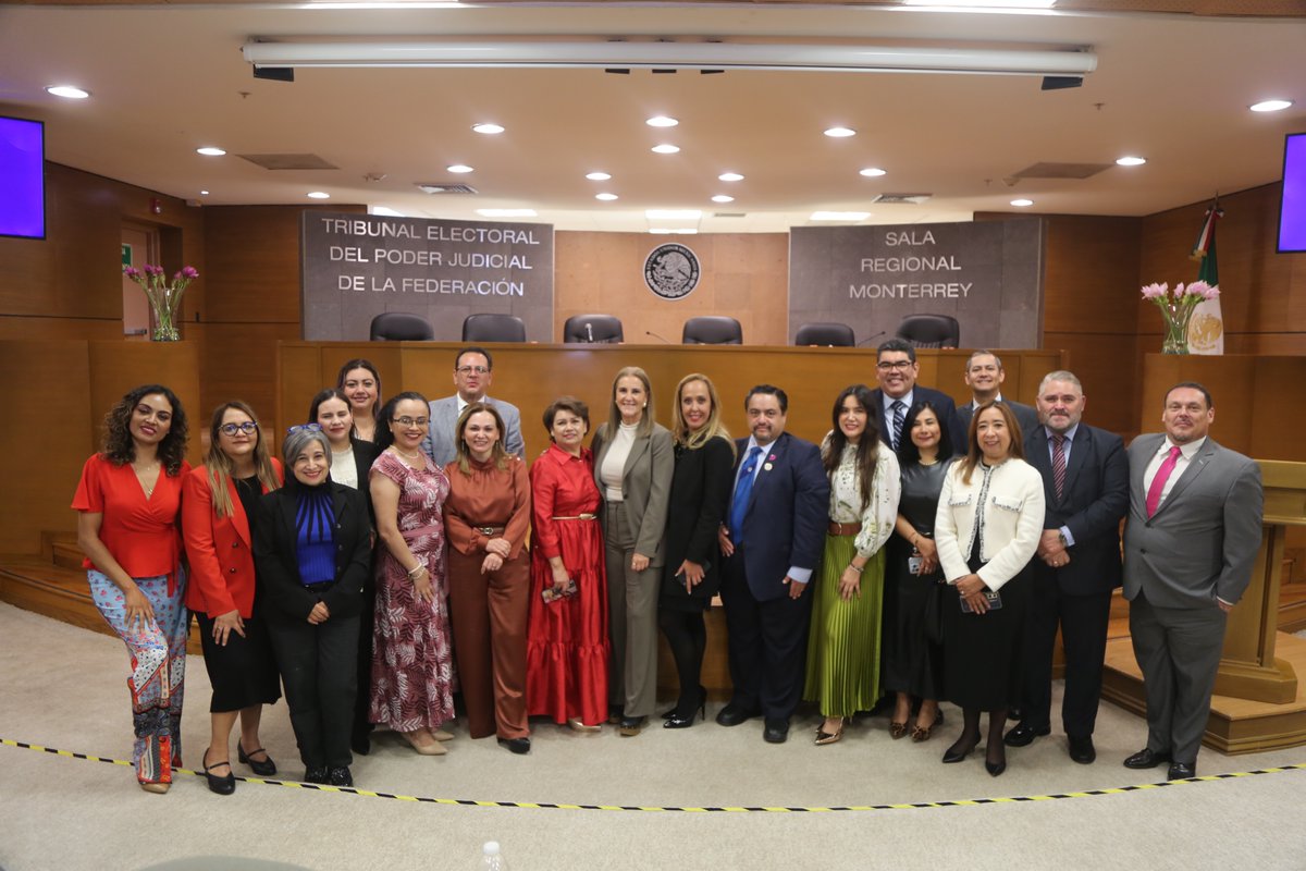 El día de hoy en la #SalaRegionalMonterrey, se llevó a cabo el Encuentro Regional de Institutos, Tribunales Electorales e INE 2025 de la II Circunscripción Plurinominal.