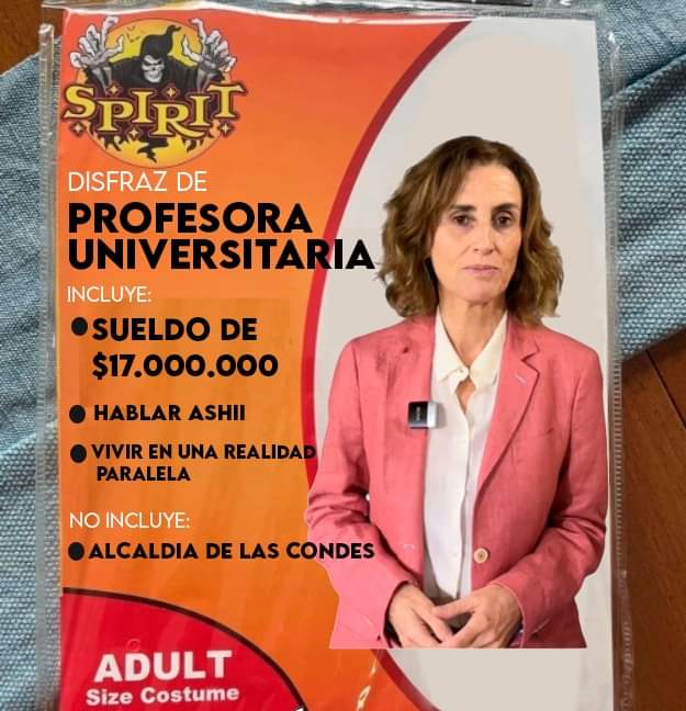 piopiochile's tweet photo. Polémica en Las Condes:
Señora con disfraz de profesora universitaria habría acaparado los dulces que eran para los niños.
El botin se acerca a los 17 millones
#Halloween #Jaloguin https://t.co/rU38PUzgtG