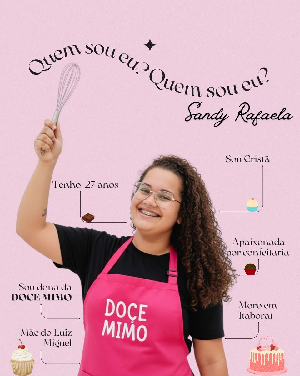 Prazer, sou a Sandy, dona da Doce Mimo! 🤍✨

Aqui, cada doce é preparado com carinho e gratidão, porque acredito que quando colocamos Deus em primeiro lugar, o sabor da vida se transforma. 💖🧁🎂

@docemimosandy