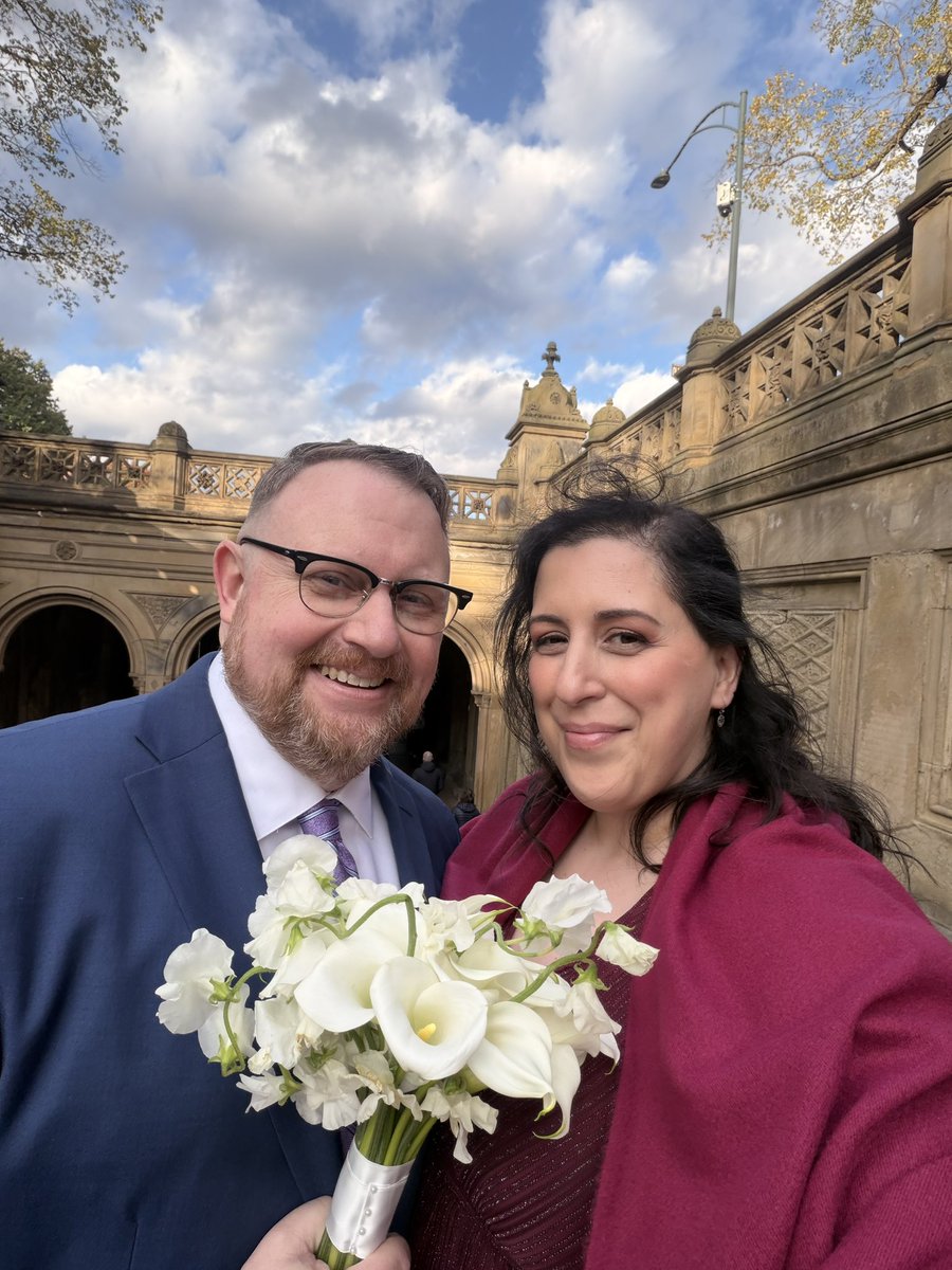Beautiful autumn day to get married in Central Park!