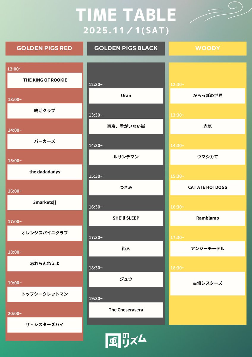 風のリズム on X