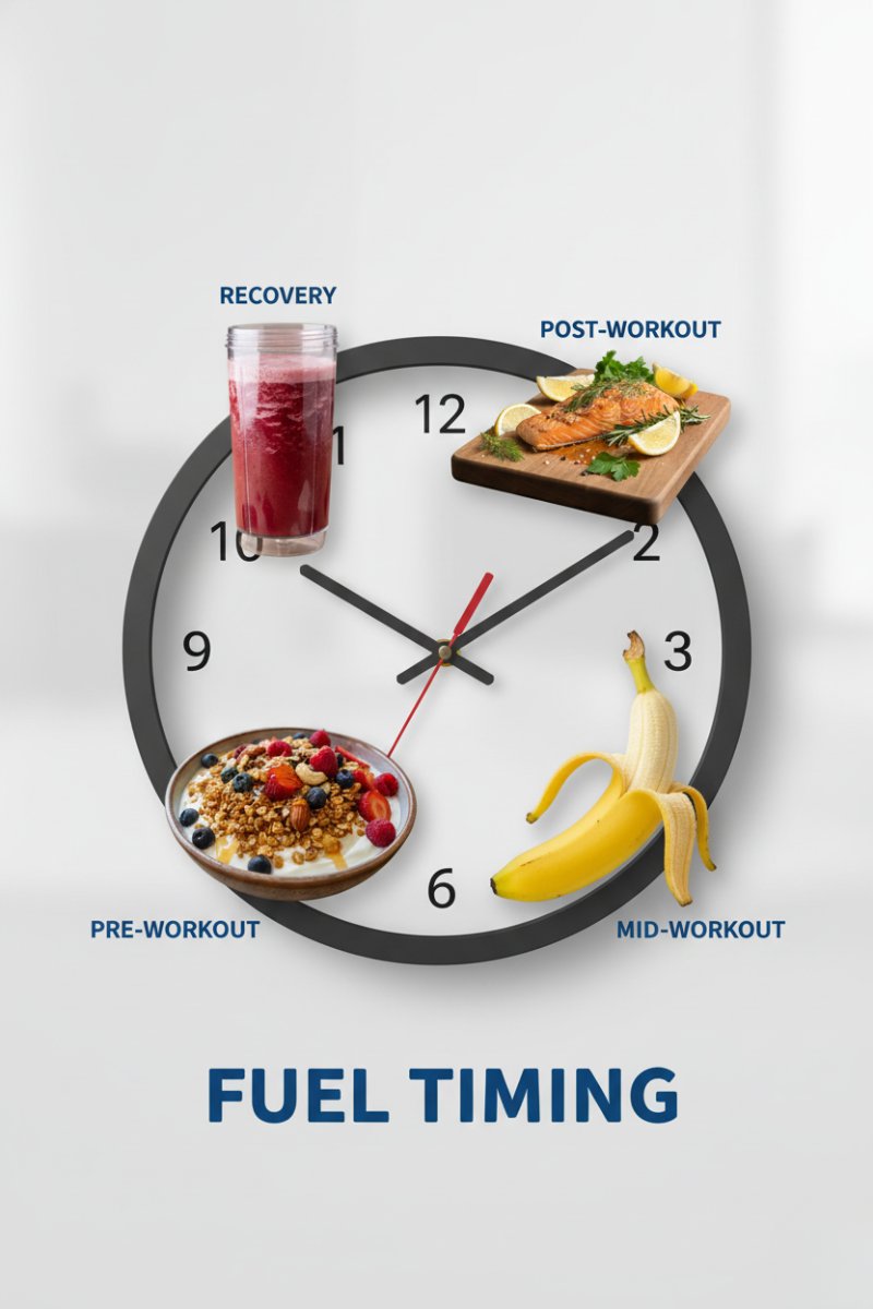SwapHealthyInfo's tweet image. ⏰ Fuel smart:

Pre: 60–90 min solid meal, 30–45 min snack

During: every 45–60 min

Post: within 60 min for max gains
#EatForPerformance #TimingMatters