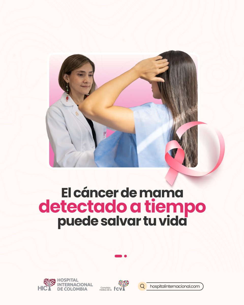 fcvcolombia's tweet image. En el 🏥HIC te acompañamos en la detección temprana del cáncer de mama con un equipo integral de especialistas.

Haz tu chequeo y cuida lo más valioso: tu salud💗

📞 Agenda tu cita: 317 400 4740

#chequeomédico #cáncerdemama #cuidatusalud