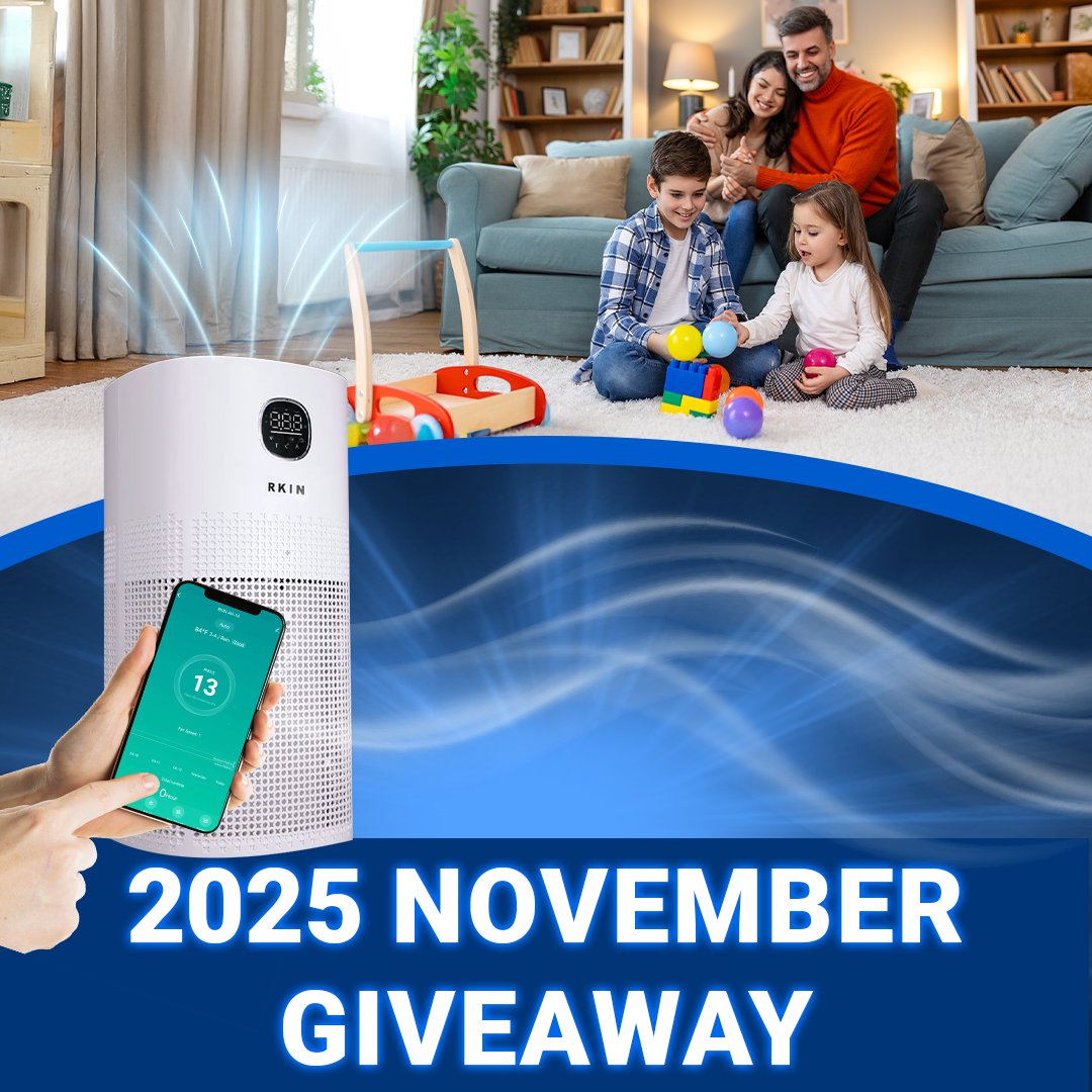 rkin_us's tweet photo. π Coming Up in November: AH-14 Pro Air Purifier Giveaway! π
π Enter the Giveaway here:
https://t.co/88oXYOekaE
#RKIN #RKINGiveaway #AirPurifier #CleanAir #HealthyLiving #HomeEssentials https://t.co/T5hoUPwq2O