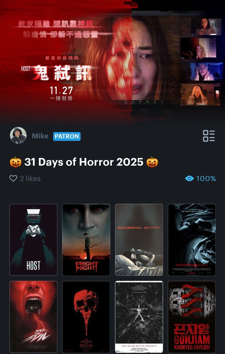 mikeycubed's tweet image. 31 Days of Horror? Completed it mate 🎃

60 films... Mostly belters, couple of stinkers. 

#31DaysOfHorror #31DaysOfHalloween #Shocktober #31DaysOfHorror2025

boxd.it/PdARw