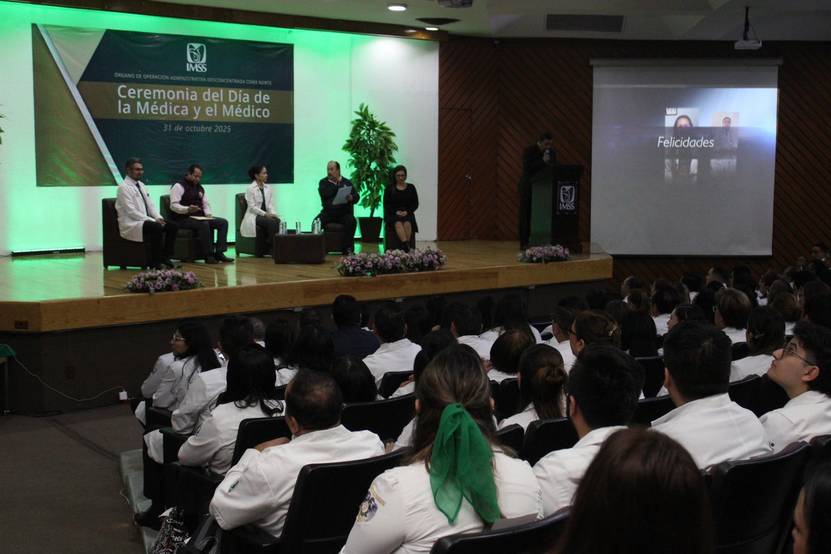 IMSSCDMXNorte's tweet image. En el #IMSSCDMXNorte reconocemos la labor de más de 8,300 médicas y médicos que, con compromiso y vocación, cuidan la salud de la derechohabiencia. 👩🏻‍⚕️👨🏻‍⚕️

¡Gracias por su entrega diaria y profesionalismo que fortalece la atención en nuestras unidades! 

#OrgulloIMSS 🌟🩺