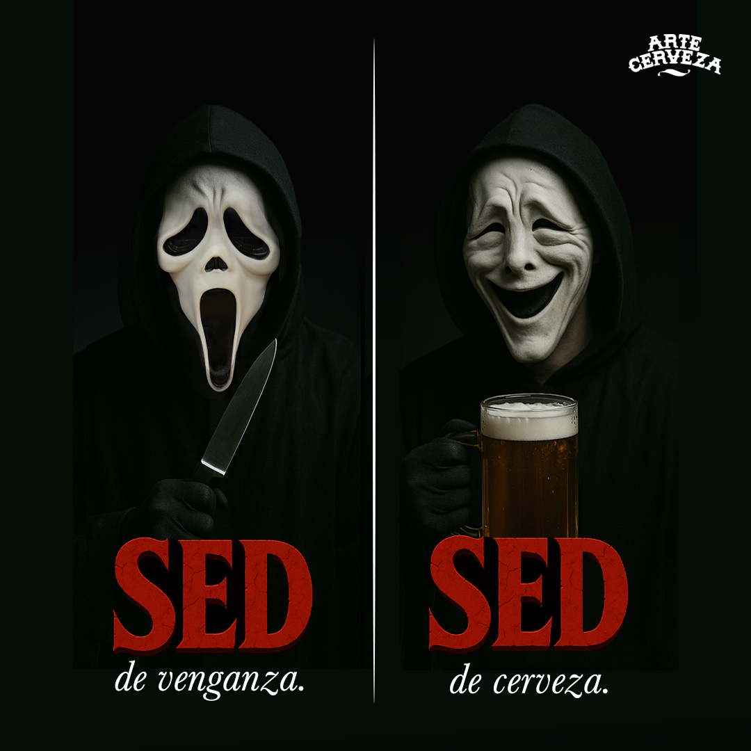 artecerveza's tweet photo. Porque hay sed que te vuelve loco…
y sed que te vuelve feliz. 😌🍺

Elegimos la segunda. Siempre.

Happy Hallobeer 🎃

#ArteCerveza #SedDeCerveza #Halloween https://t.co/cjjH25BoaE