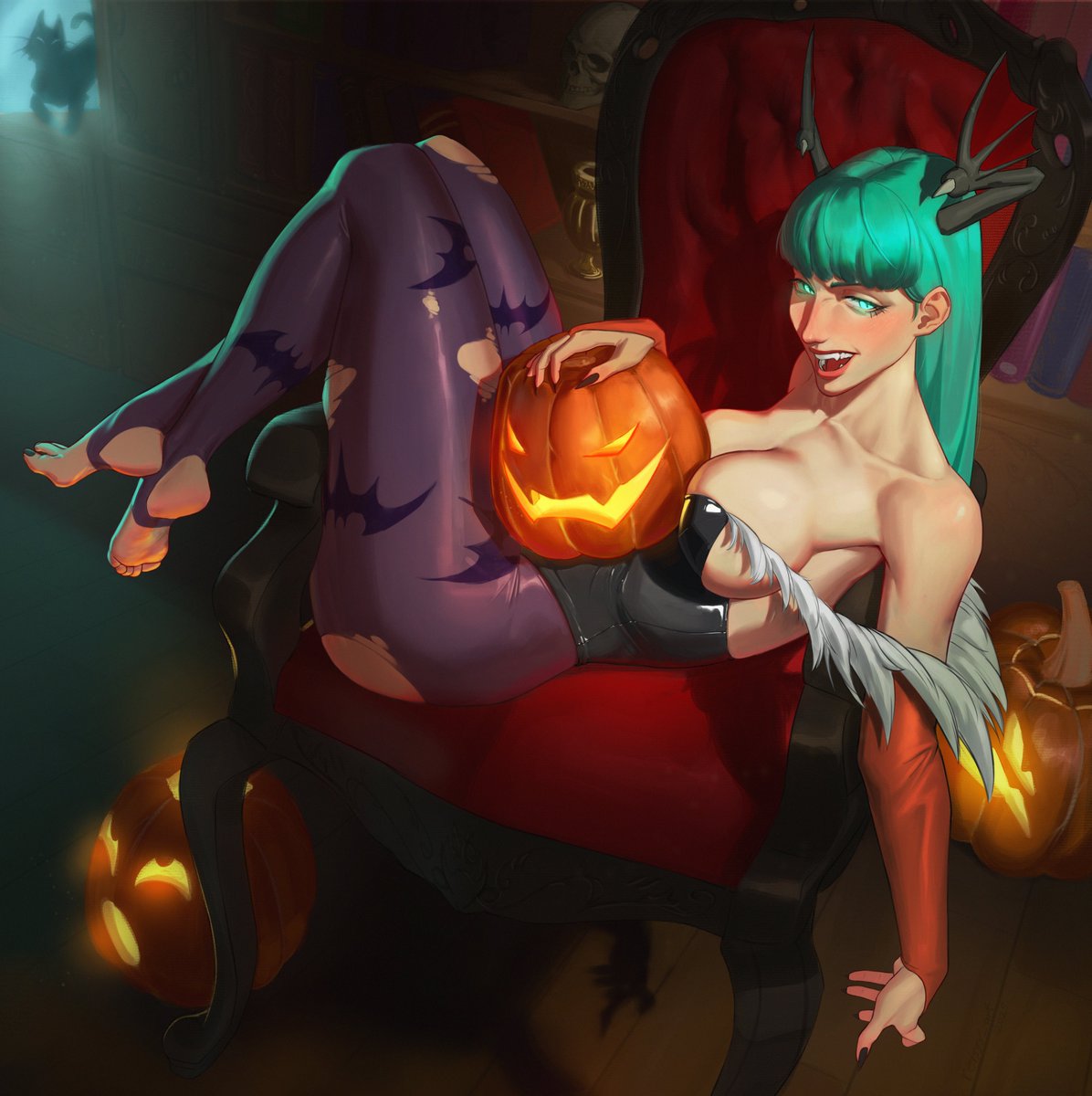 A happy Halloween from our lady Morrigan 🎃🦇
#Darkstalkers