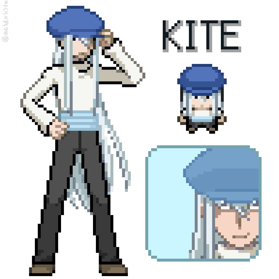acidxkite's tweet image. pkmn風ドット絵　※参考あり