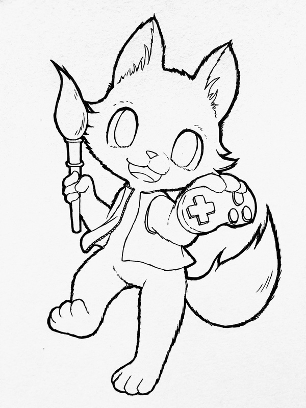 今夜は久々のお絵描き放送ですぞ！

今後使うであろう新アイコンのこの子を塗る！