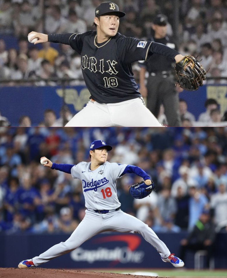 BaseballQuotes1's tweet image. 2023 Japan Series G6: With his team down 3 games to 2, Yoshinobu Yamamoto allows one run to force a winner take all Game 7  

2025 World Series G6: With his team down 3 games to 2, Yoshinobu Yamamoto allows one run to force a winner take all Game 7