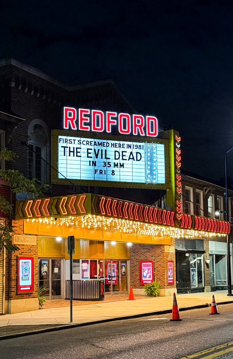 The cabin doors creak open once more — The Evil Dead in 35mm at the Redford Theatre. 

Halloween doesn’t get better than this 📽️🍿
