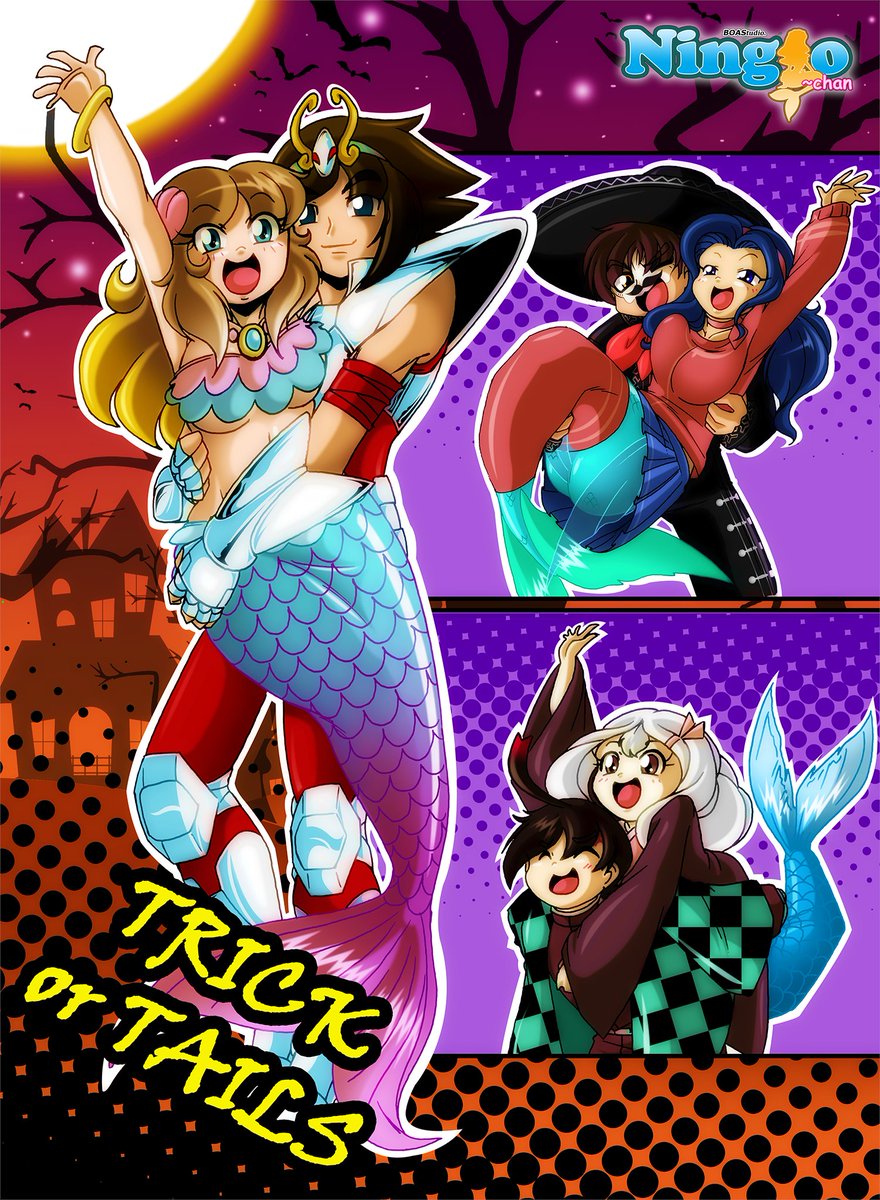 Happy Halloween 2025!!!... >w<

participation of the characters of <a href="/Estevangel3/">Estevangel 🔞 🇲🇽 🌮 y 🧜‍♀️</a> and <a href="/AngryRichie2/">AngryRichie2</a> 

#Halloween2025 #Mermaid