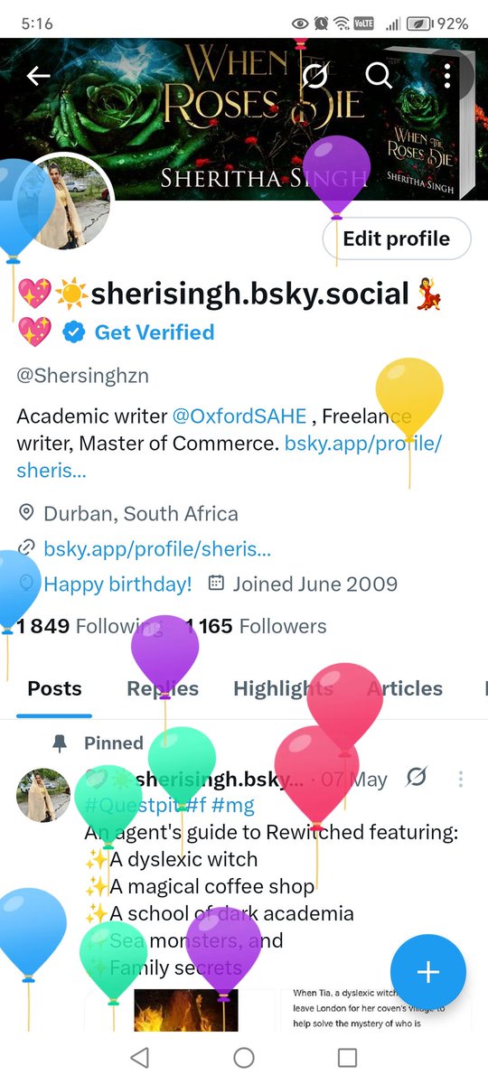 It's my balloon 🎈 day.