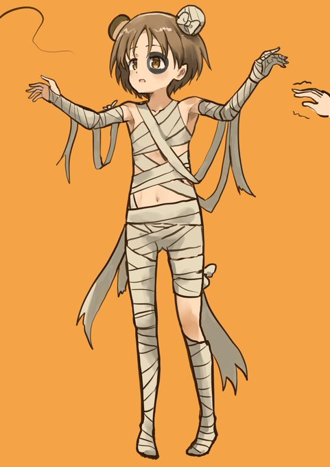 #丸山紗希生誕祭2025 #garupan 
木乃伊ではなくボコのつもりのハロウィン仮装 