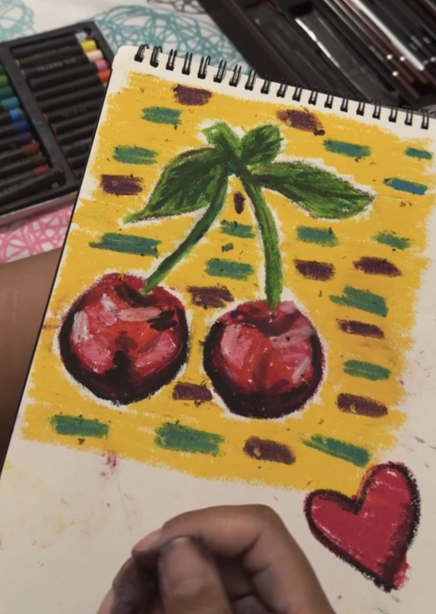 eatmyshortz90's tweet image. How did I do? #oilpastel #inspiration #beginner #colortheory