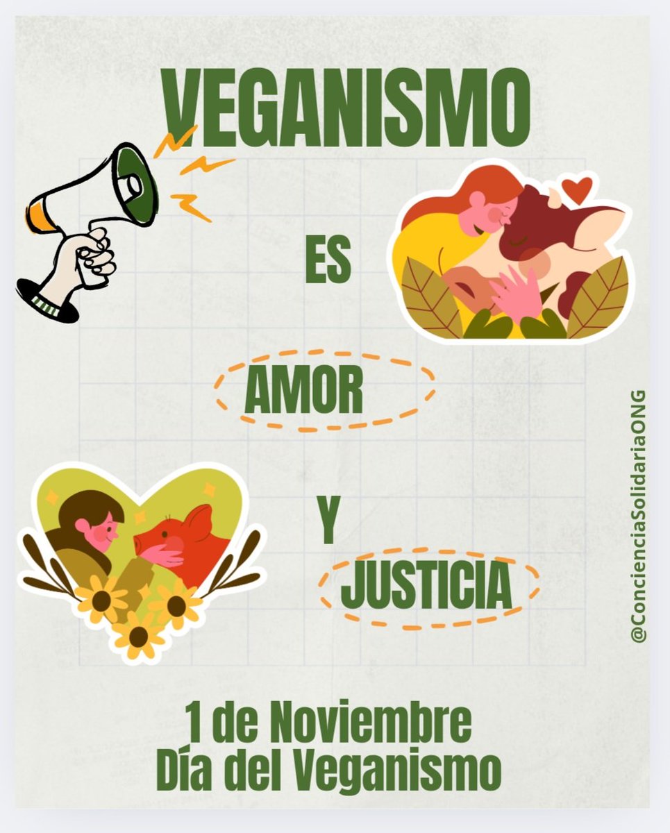 “CONSTRUYENDO JUSTICIA SOCIO AMBIENTAL ANTIESPECISTA VEGANA”
VEGANISMO y ANTIESPECISMO:
Nuestra campaña, compuesta de un profundo sentido ético y respeto por todas las formas de vida, encarna lo que, aún, la porción mayoritaria de la humanidad no puede ensayar:  
<a href="/ConSol_ONG/">Conciencia Solidaria ONG</a>