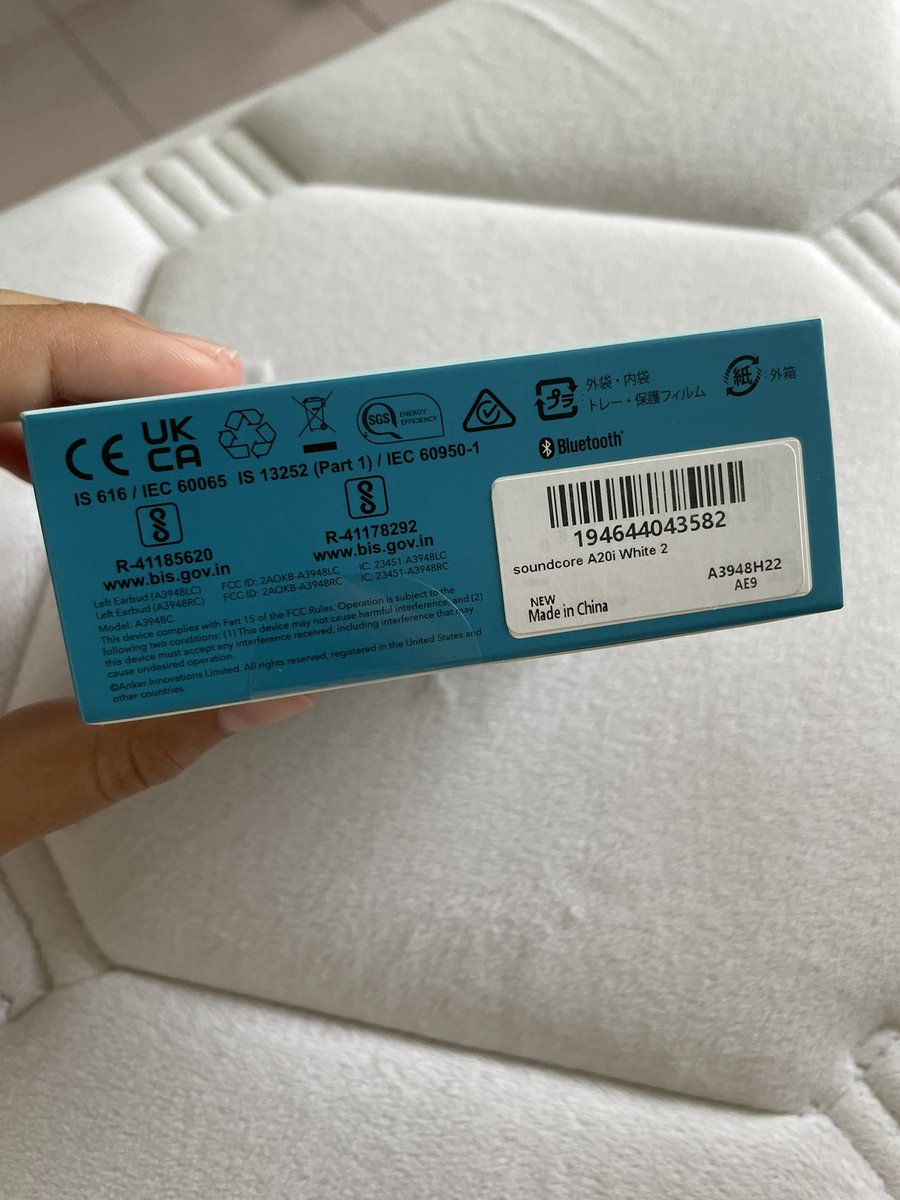secondxused's tweet photo. หูฟัง Anker soundcore A20i 
ของใหม่ ยังไม่แกะกล่อง
400 บาท ส่งฟรี

#หูฟังบลูทูธ #หูฟังไร้สาย #หูฟังครอบหู #hoco #ส่งต่อหูฟัง #ส่งต่อเคส #เคสไอโฟน #Anker https://t.co/Rt1d5eG9Pl