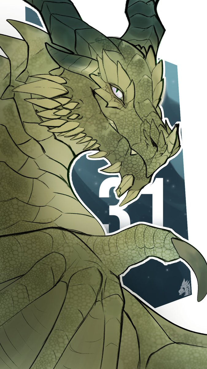 Dragontober day 31 - Paarthurnax  Thank you so much for supporting me through this journey! it was really fun x3  Please read comments for some extra stuff!