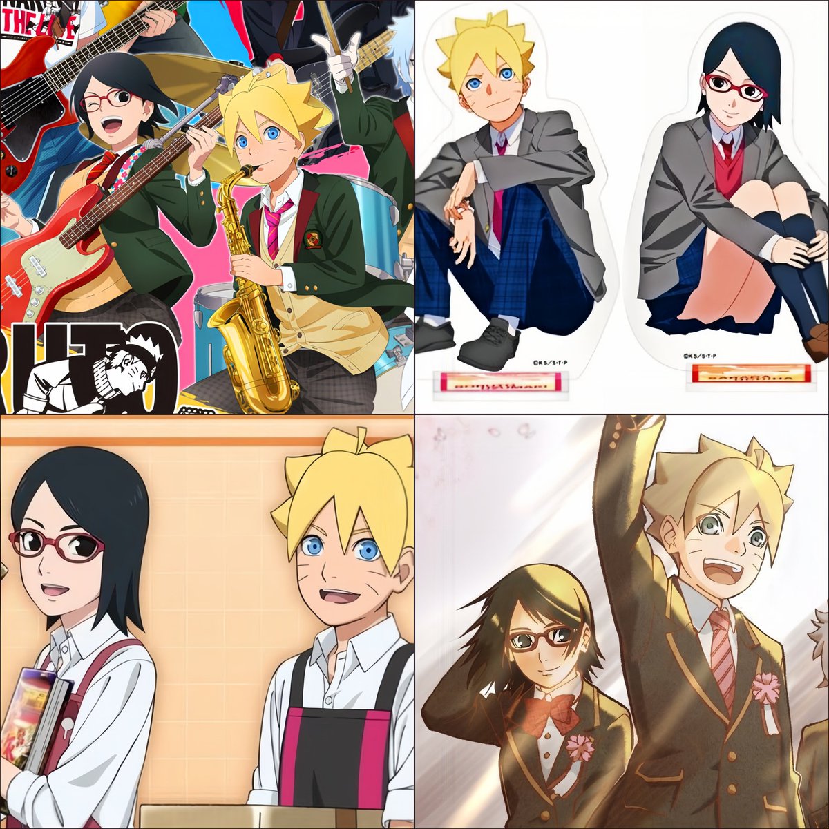Happy weekend!!! ❤‍🔥here are BoruSara as students in official arts 💗
#borusara #boruto #sarada #allinborusara