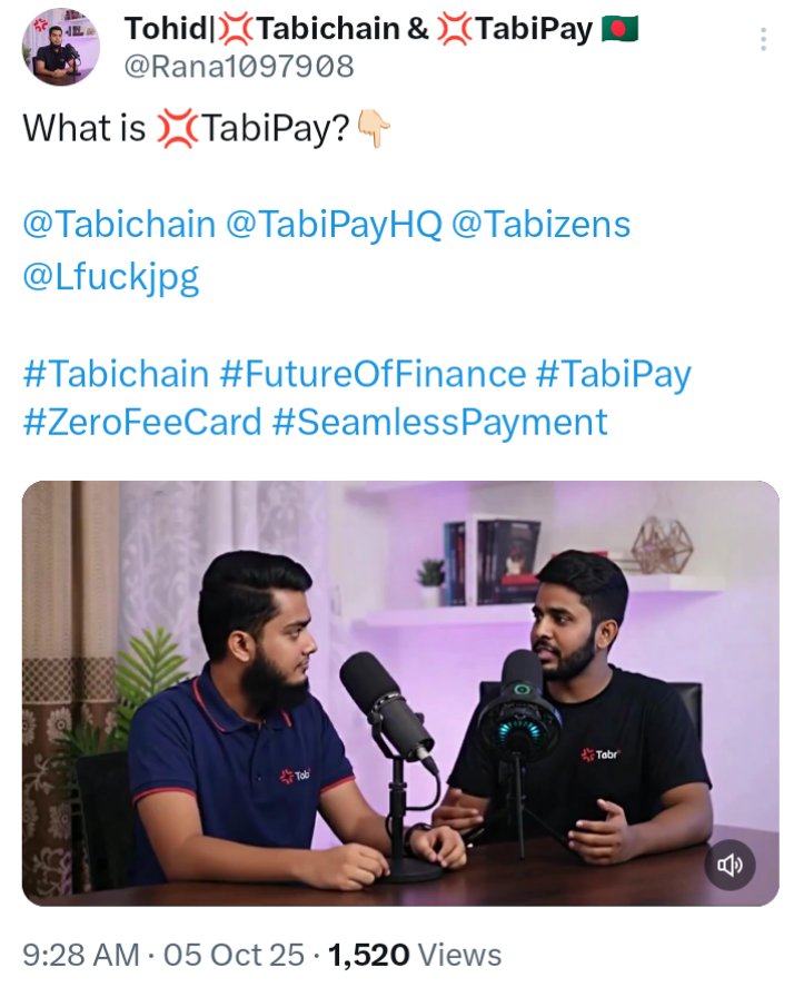I created a series of video content to inform people about what TabiPay is👇

<a href="/TabiPayHQ/">TabiPay</a> is the right choice for you, we have achieved 1.5k plus views on our TabiPay videos in 27 days.

For more information, keep watching our video👇

x.com/Rana1097908/st…

<a href="/Tabizens/">Tabizen💢🏯</a> <a href="/Momoxu7/">Mori💢Tabi</a>