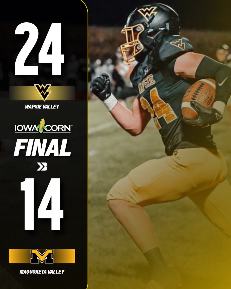 WAPSIE VALLEY TO THE QUARTERFINALS 🔥

ONE MORE WIN TO HEAD TO THE DOME.

#iahsfb Emily Koch