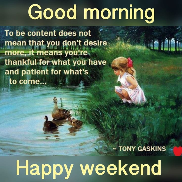 <a href="/conyrogri/">Connie Grisales</a> 🫶🏻🫶🏼♥️
GOOD MORNING. 

LAST DAY OF THE WEEK,
HAS COME...👍🏻
SO ENJOY &amp; HAVE ENJOYABLE WEEKEND TOO ... 
  👍🏻S A T U R D A Y 👍🏻
🫶🏻🫶🫶🫶🏻🫶🏻🫶🫶🏻