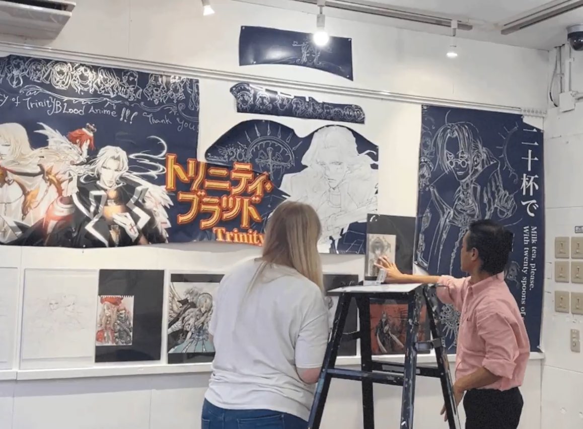 thoresiva's tweet photo. ゴンゾ祭本日より開催です！

トリニティ・ブラッドの展示スペースはこの様になっておりますよ〜

デザインフェスタギャラリー原宿
EAST 201にて

#ゴンゾ祭 https://t.co/CBL5WFQmXX