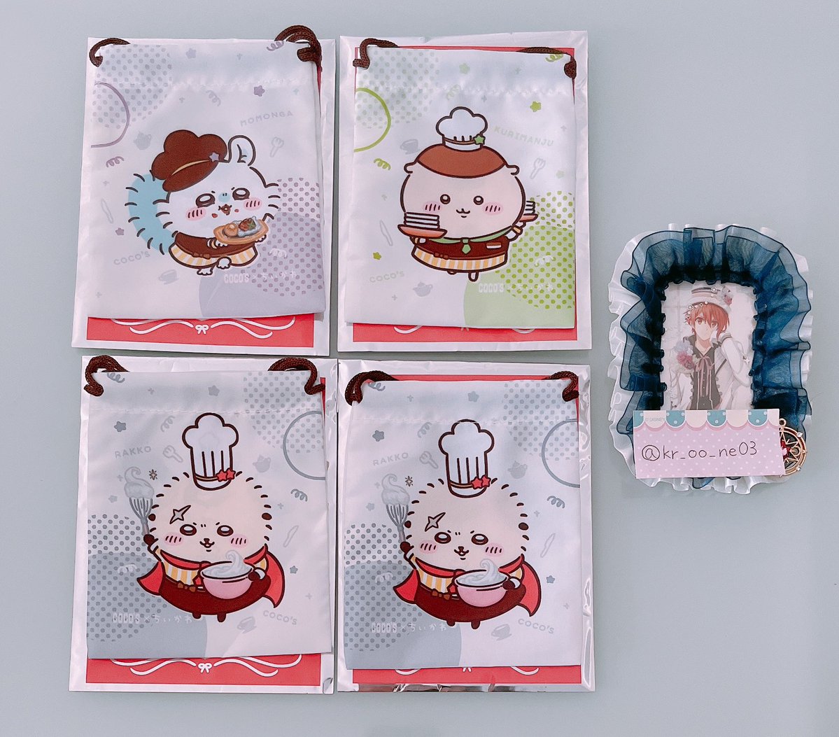 [交換]
ちいかわ ココス 第1弾 巾着

(譲) モモンガ くりまんじゅう ラッコ2

(求) ちいかわ &gt; ハチワレ うさぎ

★都内手渡し or 郵送
★1点〜〇

検索よりお気軽にお声がけ下さい🙇‍♀️