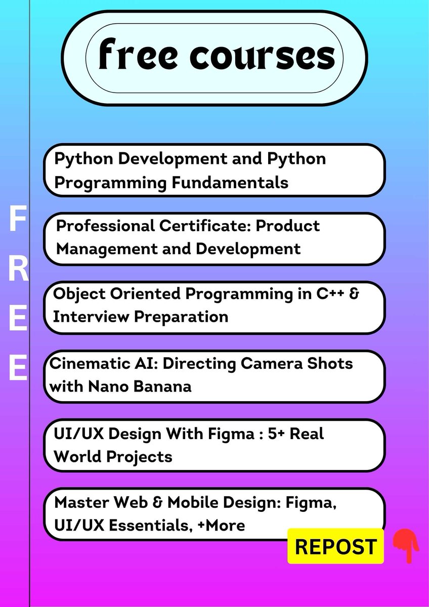 Adebayo_daniel2's tweet image. 40+ Udemy Courses &amp;amp; Coupons Updated on 2025-11-01 (ONLY 100 coupons Available for each course)

Enroll: adebayodanieloluwaseyi07@gmail.com

#Freelancer 
#fivver 
#free #USA