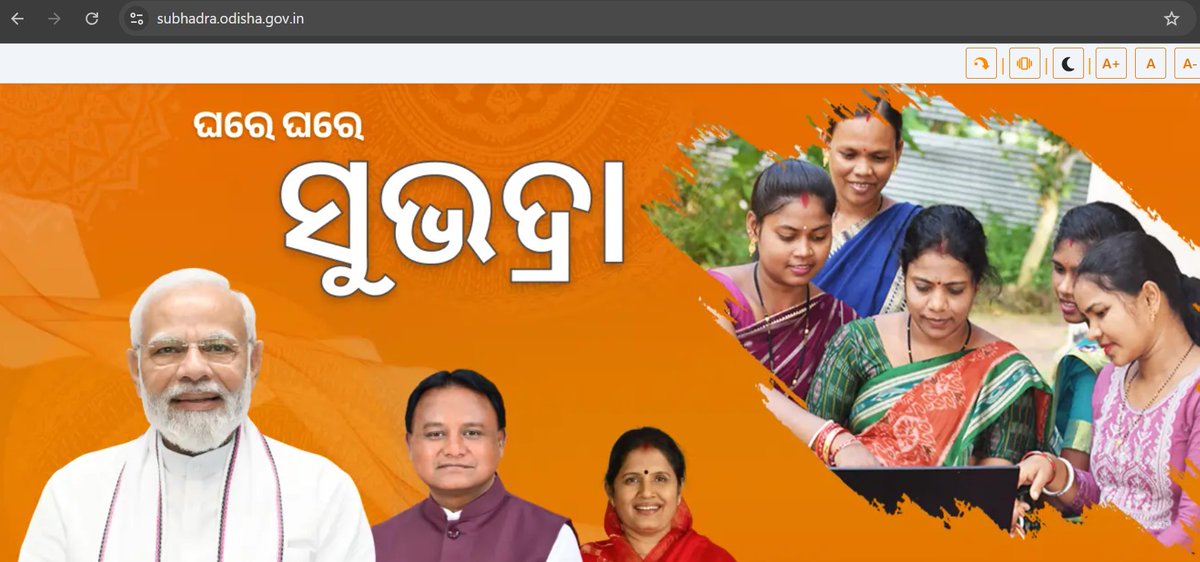 PravatiPOdisha's tweet photo. ଆର୍ଥିକ ବର୍ଷ ୨୦୨୫-୨୬ ପାଇଁ ନୂତନ ପଞ୍ଜିକରଣ ପାଇଁ ସୁଭଦ୍ରା ପୋର୍ଟାଲ ୧ ନଭେମ୍ବର ୨୦୨୫ ରୁ ୩୦ ନଭେମ୍ବର ୨୦୨୫ ପର୍ଯ୍ୟନ୍ତ ନୂଆପଡ଼ା ଜିଲ୍ଲା ବ୍ୟତୀତ ଅନ୍ୟ ସମସ୍ତ ଜିଲ୍ଲାରେ ଖୋଲାଯାଇଛି।

ନୂତନ ଯୋଗ୍ୟ ମହିଳାମାନେ, ଯେଉଁମାନଙ୍କୁ ୧ ଏପ୍ରିଲ, ୨୦୨୫ ସୁଦ୍ଧା ୨୧ ବର୍ଷ କିମ୍ବା ତଦୁର୍ଦ୍ଧ୍ୱ ହୋଇଥିବ ଏବଂ ସୁଭଦ୍ରା ଯୋଜନାର ଅନ୍ୟାନ୍ୟ ସମସ୍ତ ଯୋଗ୍ୟତା ମାନଦଣ୍ଡ ପୂରଣ କରୁଥିବେ, ସେମାନେ ଆର୍ଥିକ ବର୍ଷ ୨୦୨୫-୨୬ ପାଇଁ ଆବେଦନ କରିପାରିବେ ।

ଏଥି ସହିତ ସମ୍ବନ୍ଧିତ ସମସ୍ତ ତଥ୍ୟ ଆପଣମାନେ ସୁଭଦ୍ରା ପୋର୍ଟାଲ (https://t.co/LRSEaWyAtp) ରେ ପାଇ ପାରିବେ।

#Subhadra #SubhadraYojana @CMO_Odisha @MohanMOdisha