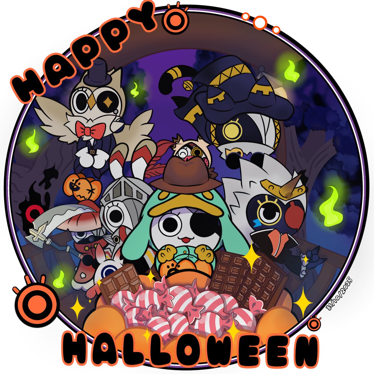 mochi_macaroni's tweet image. Happy Halloween Everyone!
🎃🍬🍫
#Ratatan #ラタタン #RataArt