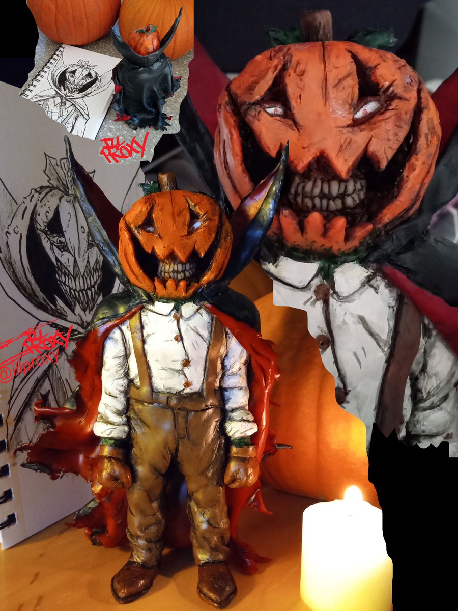 illproxy's tweet image. Happy Halloween! From sketch to sculpt, meet my ver of the spirit of Halloween/Samhain. #Halloween #horror #illproxy #sculpture #art #designertoy #handmade #characterdesign #Ghostbusters #creepy #halloweenart