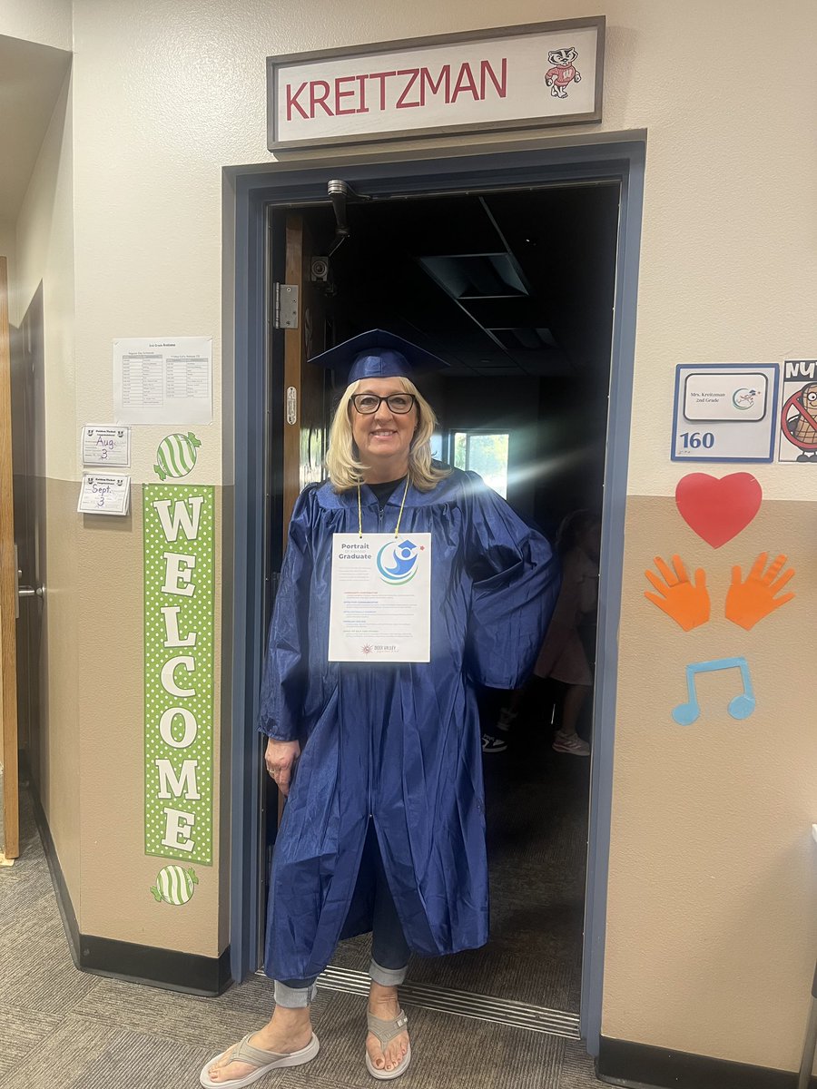 Mrs. Kreitzman is Portrait of a Graduate personified! She wins!!!