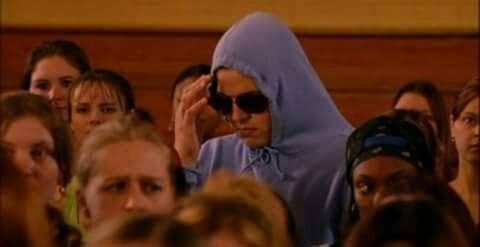 Morrissey llegando a una fiesta de halloween