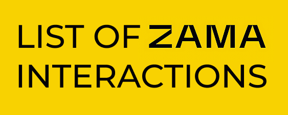 Zama List of Interactions

◈ Raised: $130M
◈ Backed by Pantera Capital, Multicoin Capital, Blockchange Ventures

◈ List of Activities:

➣ Head to Zama Guild and register for the Creator Program (S3)
 - guild.xyz
➣ Create content mentioning Zama to qualify for