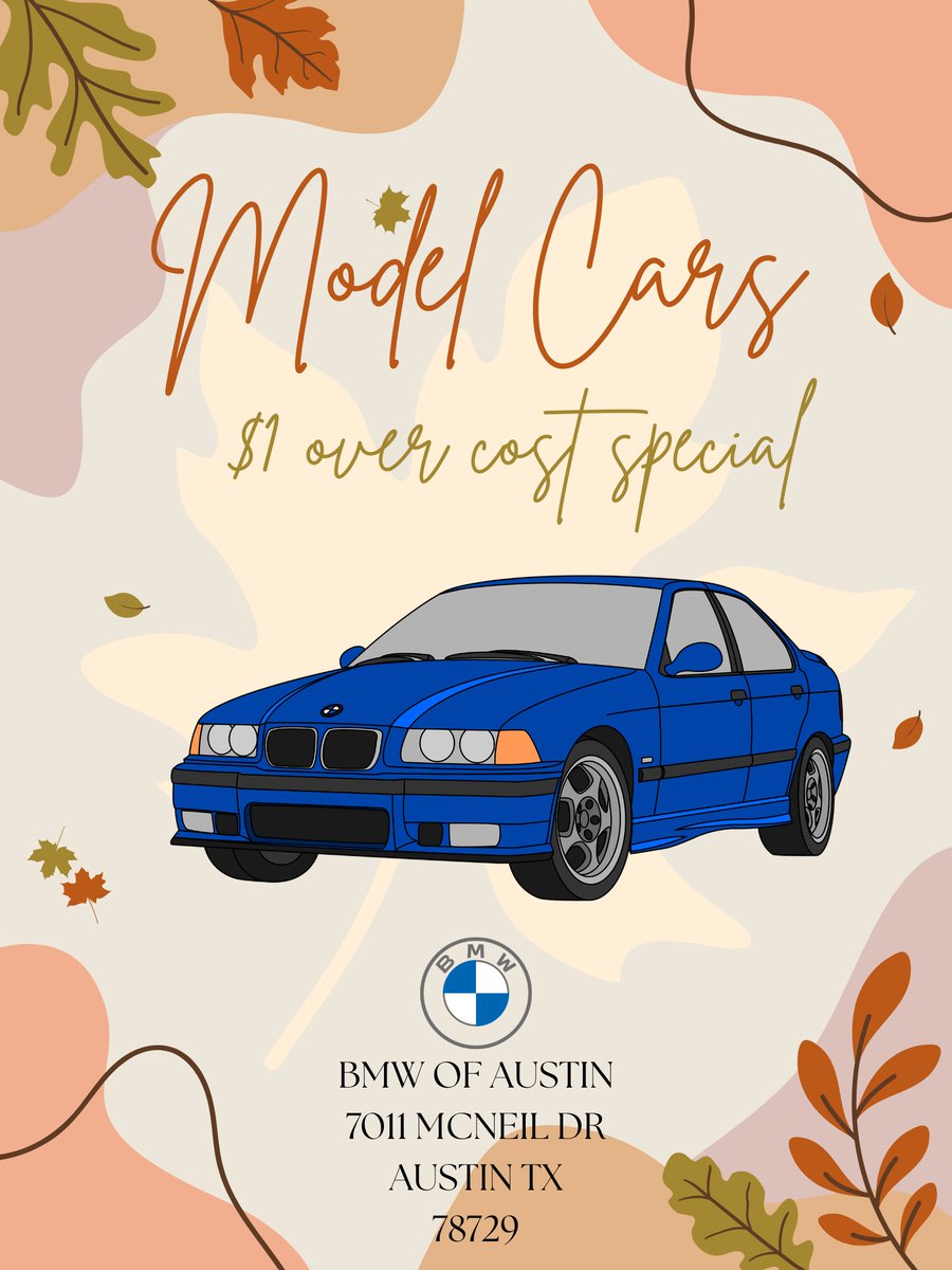 🎁 Holiday model car sale – Just $1 over cost! 🎁
Celebrate the season with BMW of Austin and take home your favorite BMW model cars for only one dollar over our cost. #BMWAustin #BMW